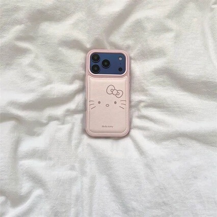 Casual Kitty Cat Expression Suitable for Iphone17Promax Bulging Mobile Phone Case New 16/15 Soft Shell 14 Women