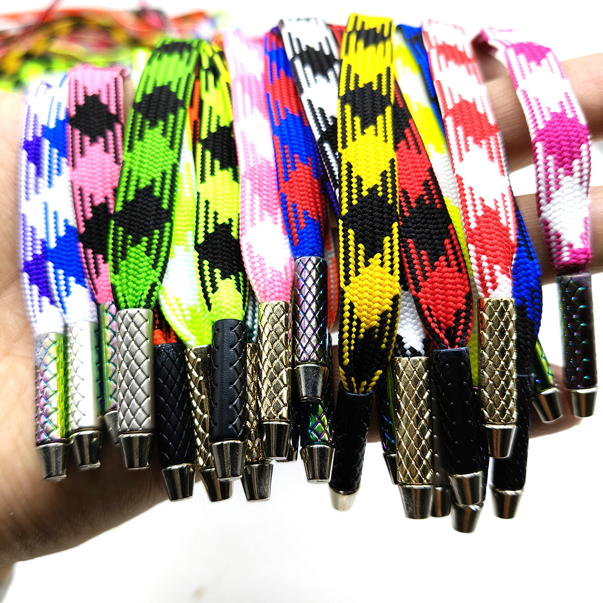48 color 1cm poliéster color 1000 pájaros cuerda metálica cabeza de chaqueta cuerda hueca cuerda plana cuerda de dibujo de playa de secado rápido