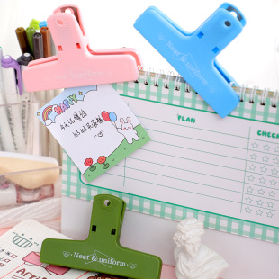 Magnetic Long Tail Hand Account Clip Color Plastic Magnetic Clip Hand Account Clip Pocket Student File Bill Clip Personalized Test Paper Clip