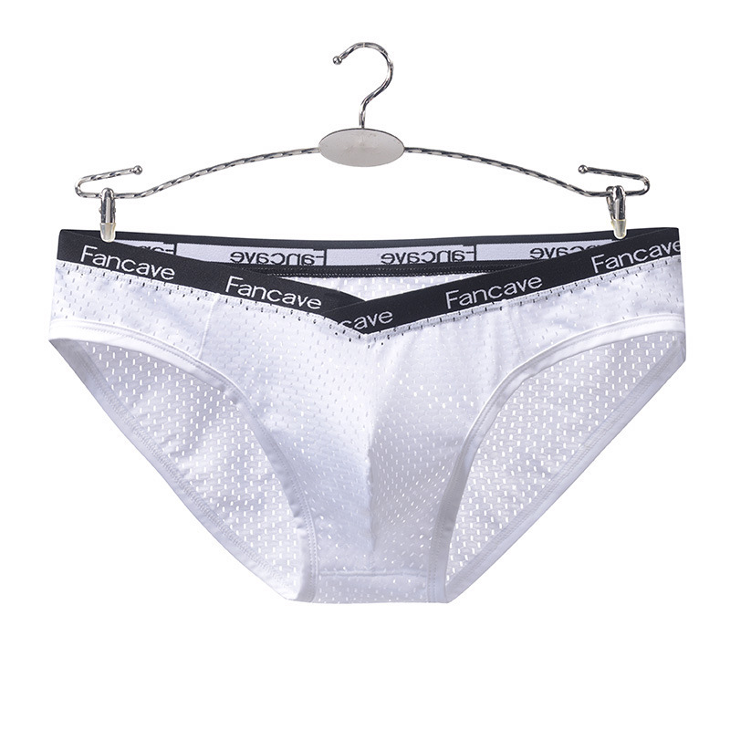 Tongbiao Men's Ice Silk Mesh Boxer Briefs Mid-Waist Seamless Ultra-Thin Breathable Boxer Briefs Manufacturer Seamless Wear