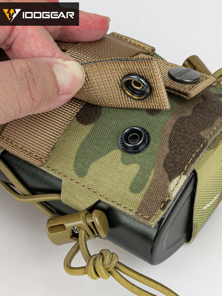 Idogear pequeño acero escorpión al aire libre hervidor bolsa chaleco molle con bolsa deportes hervidor cubierta multifuncional bolsa de artículos diversos