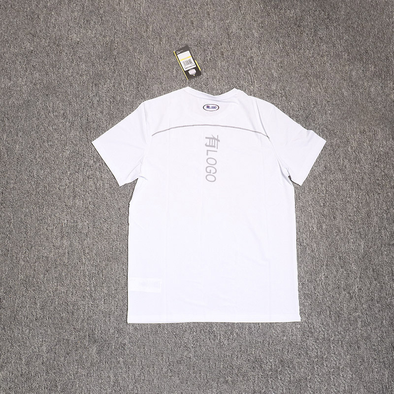 Brand Logo Official Net Ice Silk Quick-drying Breathable Stretch Short-sleeved T-shirt Men's Summer Fitness Casual Top