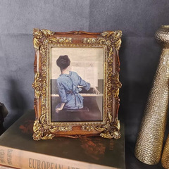 Retro American art picture frame creative living room model bedroom restaurant decorative painting carved photo frame wall decorations