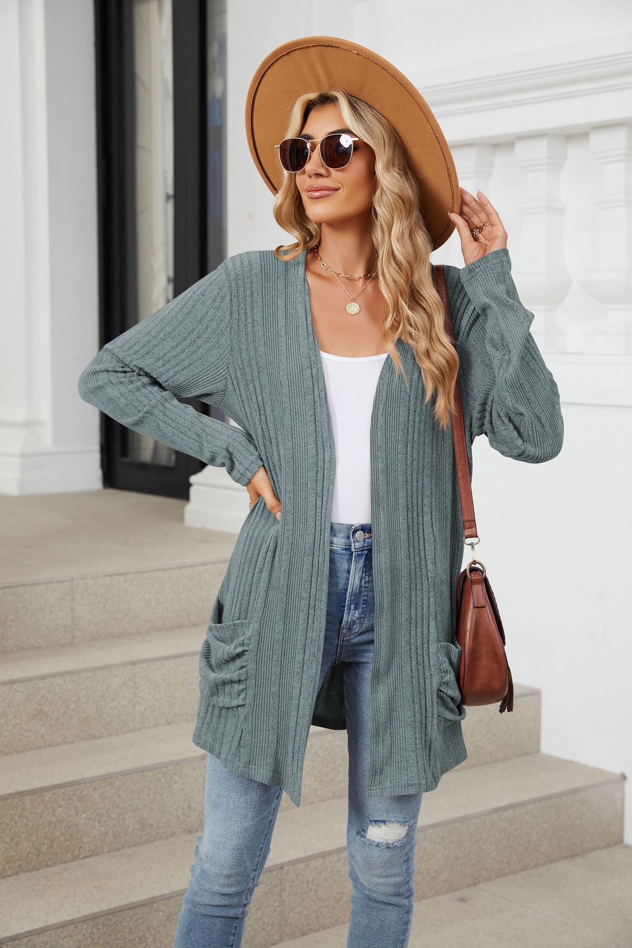 490g Weight Long Sleeve Sleeve Length Placket Placket Type Regular Sleeve Sleeve Type Nylon, Spandex, Polyester Fabric Type Long Top Length Cardigan Tops Type Holiday, Daily Occasion Collarless Neckline Regular Fit Fit Type Solid Color Pattern Winter, Autumn Season Women's Gender Casual, Elegant Style Wholesale Women's Casual Elegant Solid Color Long Sleeve Sweaters & Cardigans 26