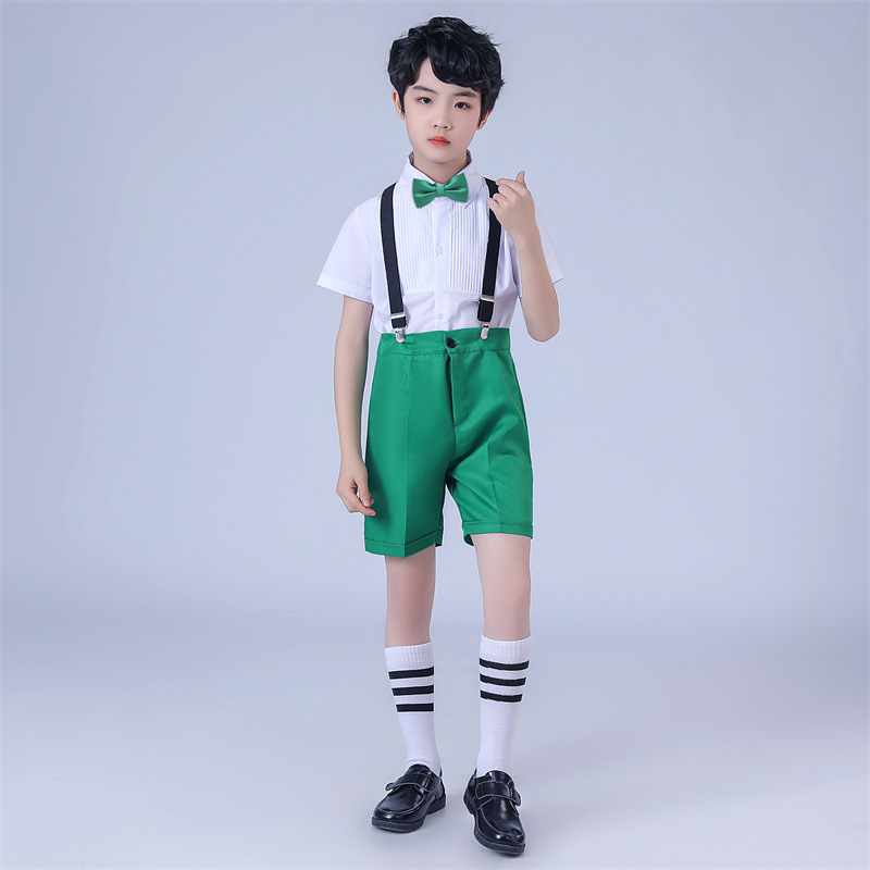 Uniforme de rendimiento coral infantil del 1 de junio Coro de estudiantes de primaria y secundaria Anfitrión de rendimiento de recitación de niños y niñas