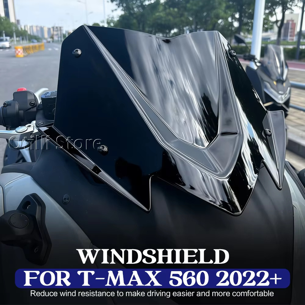 Yamaha Tmax560 Tech Max 2022-2026 Motorcycle Modification Parts Height-Increasing Windscreen Cross-Border