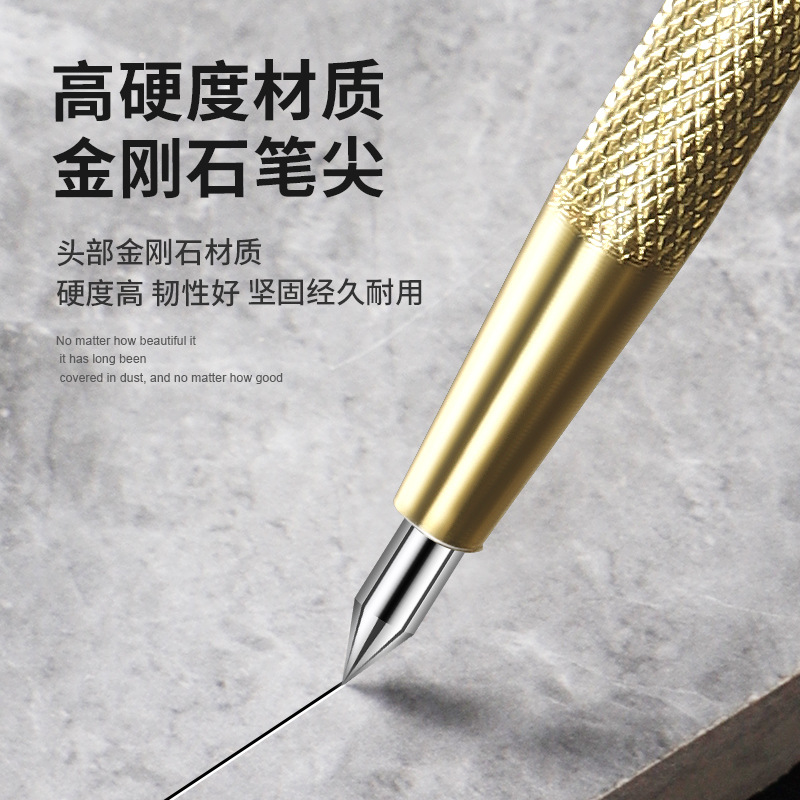 하드 텅스텐 강철 합금 헤드 스크립 바늘 스크립 세라믹 타일 절단 강철 바늘 펜 모양 다이아몬드 마크 바늘 홈 장식 스크라이버