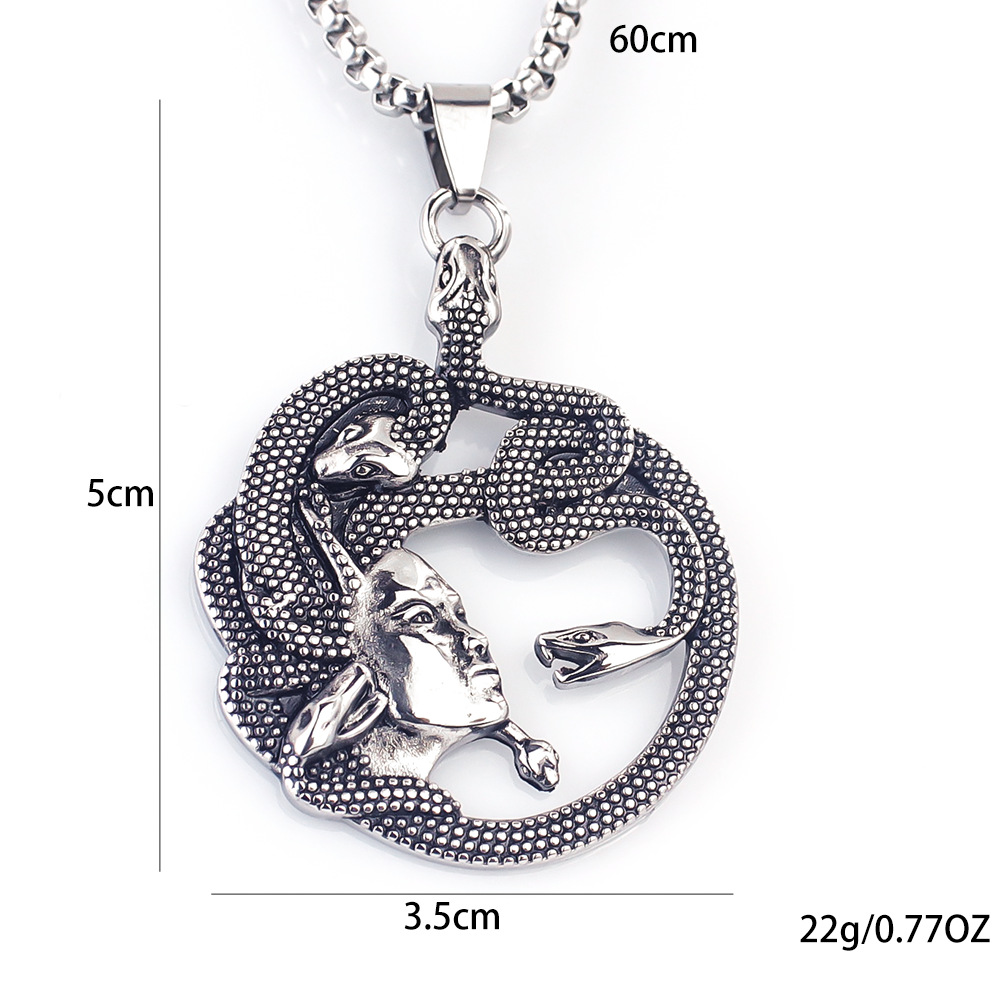 Edelstahl Totenkopf Kreuzkette Für Damen Und Herren_voghion.com