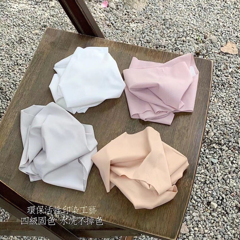 Summer Ultra-thin Self-made Seamless High-elastic Ice Silk Underwear Latex Protein Silk Mid-waist Simple Solid Color Women's Underwear