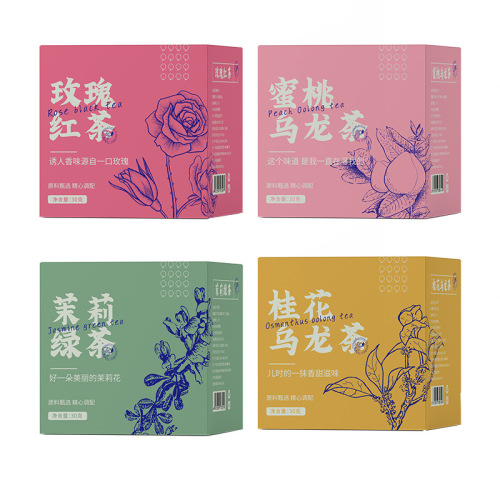 Honey Peach Oolong Tea Triangle Tea Bag Lemon Black Tea Boxed Health Tea Gift Pack Osmanthus Oolong Tea Wholesale
