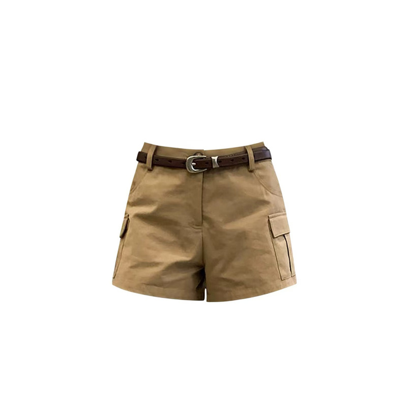 Plus-Size Women's Work Shorts Summer 2026 New Style Khaki Casual Pants American-Style Straight Low-Waist Hot Pants Plus-Size Women's Work Shorts Summer 2026 New Style Khaki Casual Pants American-Style Straight Low-Waist Hot Pants