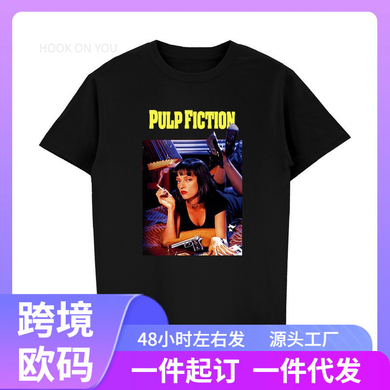 New Summer Fashion Pulp Fiction, Poster, 1994, Quentin Tarantino T-Shirt Men