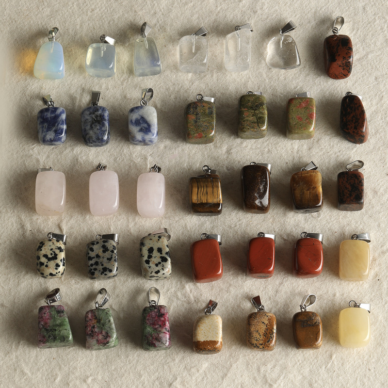 ニッチな天然斑点石タイガーアイペンダントビーズネックレスセーターチェーンルースビーズ diy アクセサリー材料ビーズ|undefined