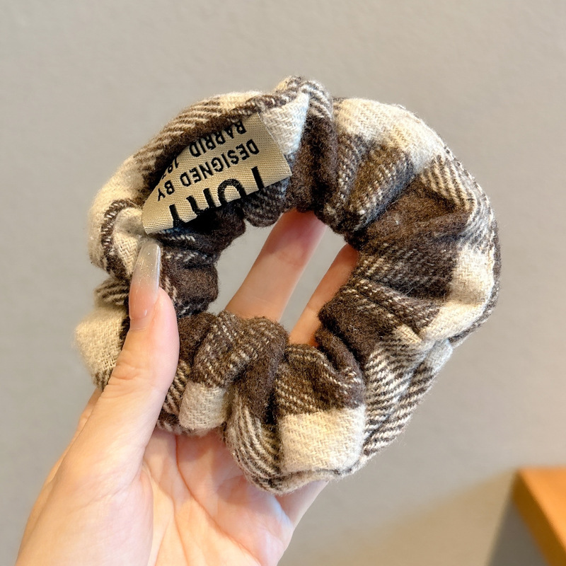 Encaje retro francés, diadema de intestino grueso, mujer 2025, nuevo estilo, cuerda para el cabello, banda de goma, lazo, dulce cuerda para el cabello, accesorios para el cabello