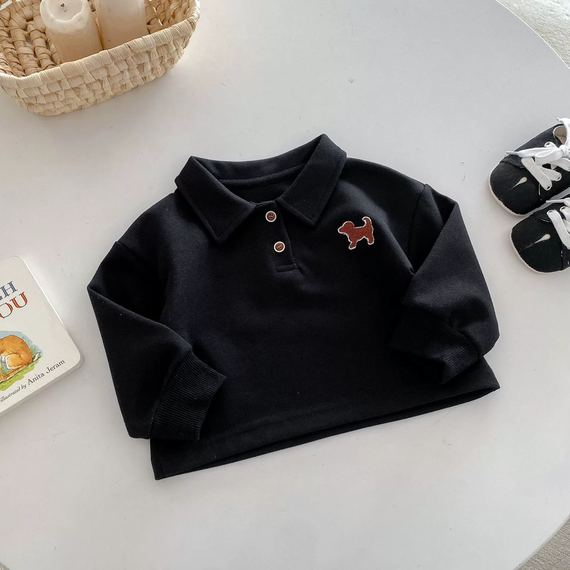 Children's fashionable polo, base body-friendly summer clothing, 0-5 years, autumn, children's clothing