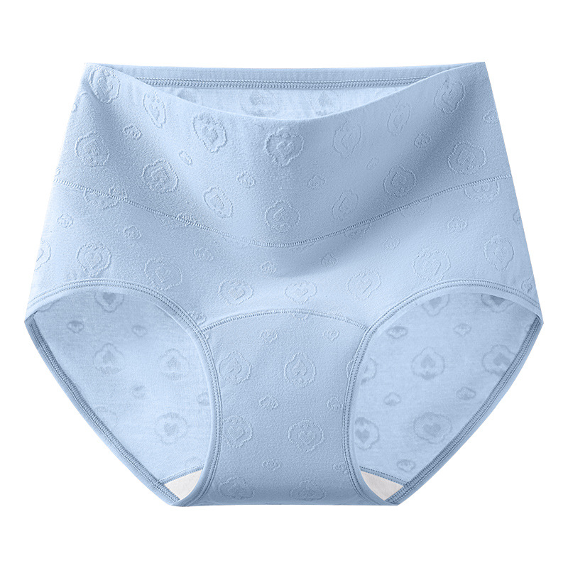Algodón puro mujer cintura alta gran tamaño algodón puro entrepierna larga algodón puro entrepierna antibacteriano grasa MM madre ropa interior de talla grande refrescante