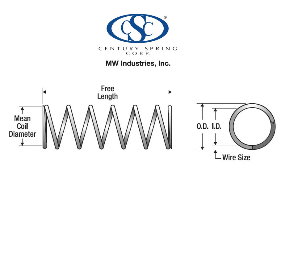 Century Spring Corp. CSC世纪春天锥形弹簧代理进口MCMASTER