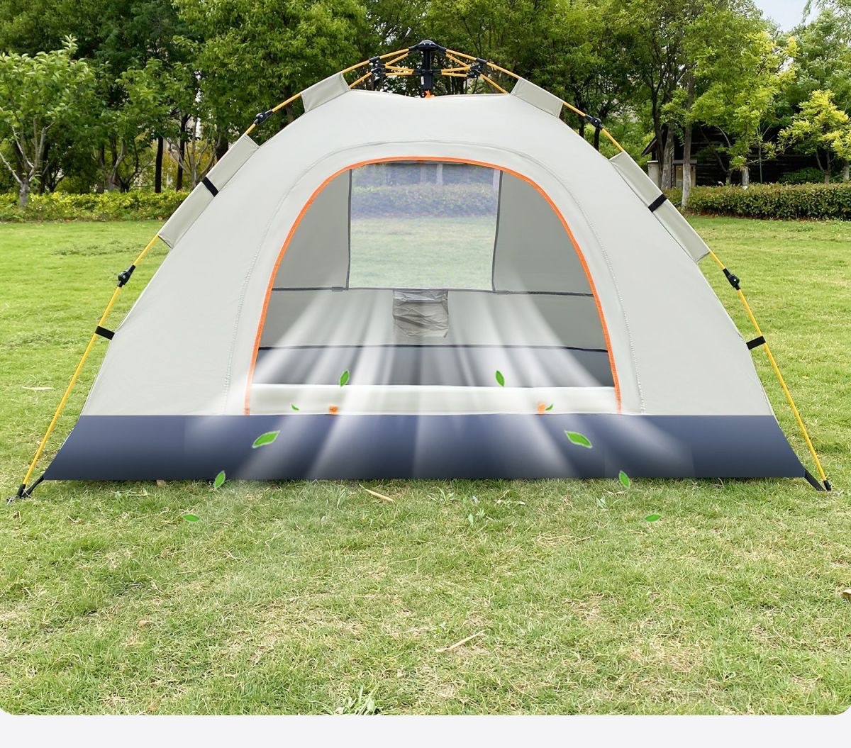 Fully Automatic Camping Tent for 3-4 People, Outdoor Thickened Windproof, Sunproof, Mosquito-Proof Tent, Ultra-Lightweight Model