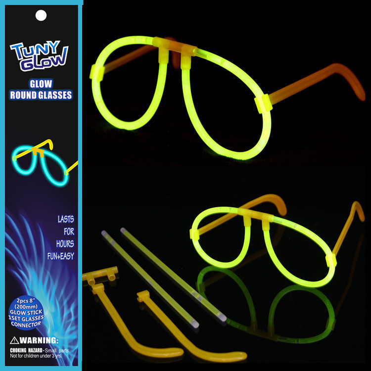Fluorescent Stick Ordinary Glasses with Exquisite Packaging, Disposable Creative Party Toys, DIY Fun Assembly Glowing Props Fluorescent Stick Ordinary Glasses with Exquisite Packaging, Disposable Creative Party Toys, DIY Fun Assembly Glowing Props