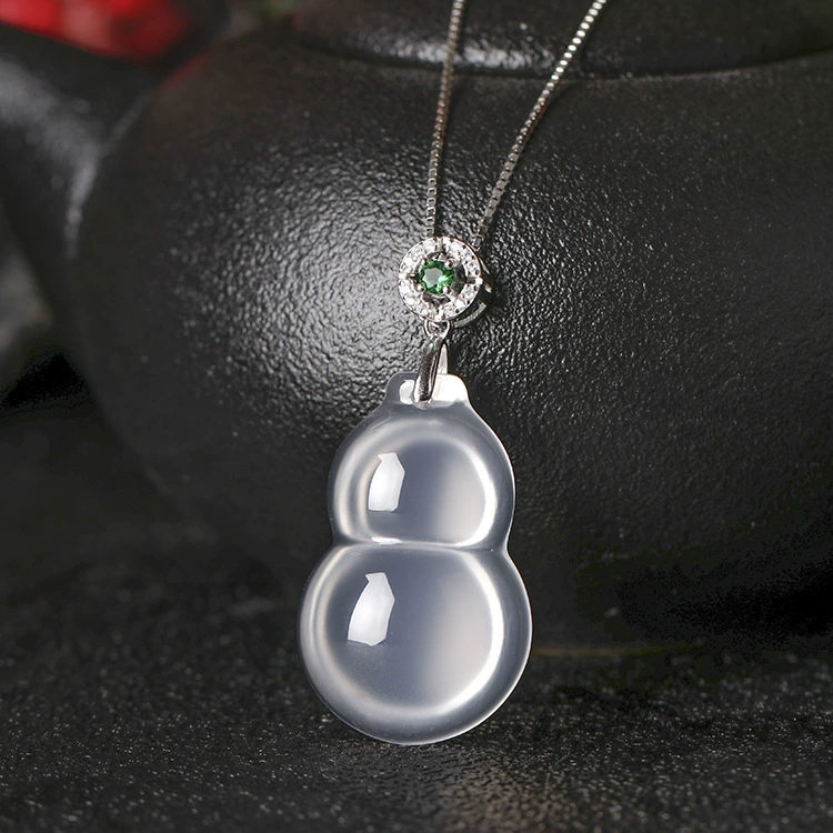 Organic agate pendant jade, accessory, wholesale, silver 925 sample