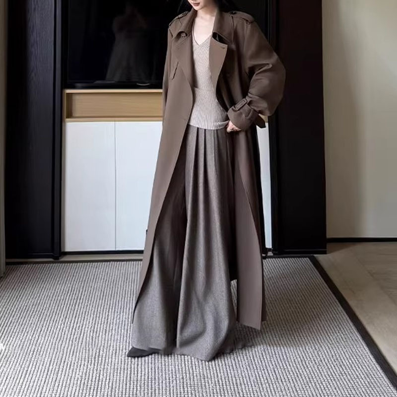 巨好看的风衣女款2025新款秋季中长款早秋卡其色外套|undefined