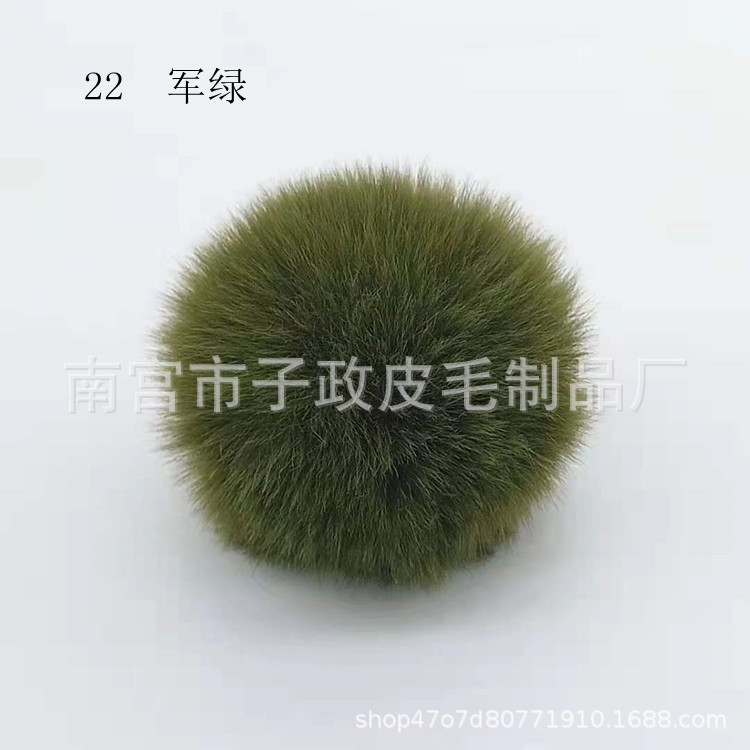 Bola de piel de conejo de imitación 6cm7cm8cm9cm10cm Bola de piel al por mayor hecha a mano DIY joyería ropa zapatos accesorios adornos