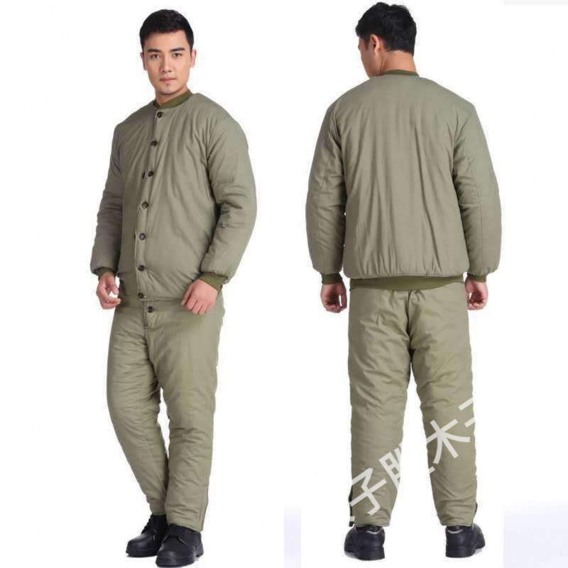 劳保棉衣男士冬季加厚矿工棉服棉裤套装工作服保暖防寒服爸爸棉袄