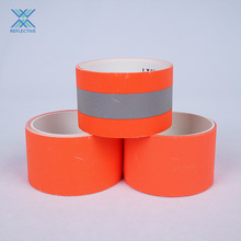 奥科定制橘红芳纶阻燃警示带用于反光服可定制