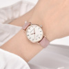 豆蔻 Capacious dial, golden matte belt, watch, wholesale, pink gold