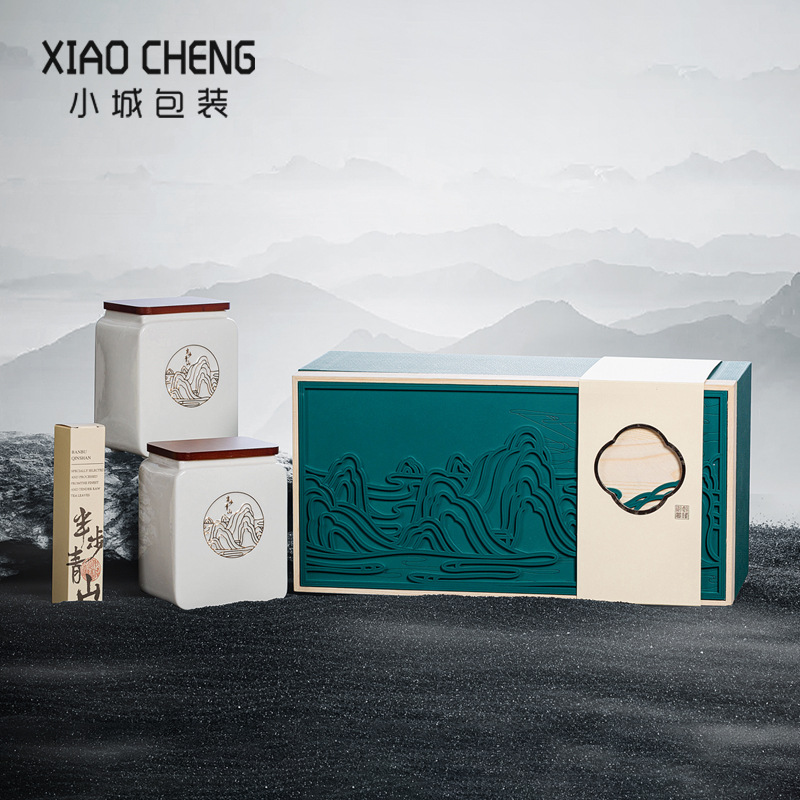 创意高档陶瓷罐茶叶包装盒空礼盒红茶碧螺春绿茶叶包装礼盒装空盒