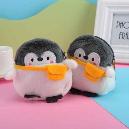 Cross-border new supply, cute, cute, positive energy, penguin coin purse, lipstick bag, data cable bag, coin bag wholesale