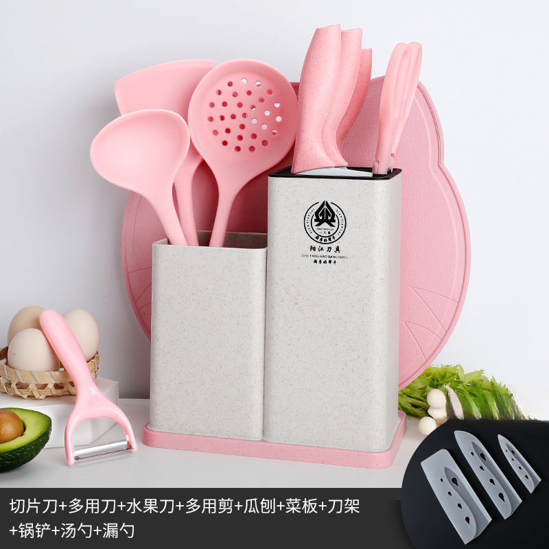Kit de cuchillos de cocina para bebés 2 - en - 1 Kit de cuchillos de cocina de acero inoxidable