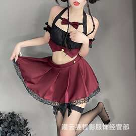 加大码甜美制服校园jk纯欲风可爱二次元性感诱惑情趣内衣短裙套装