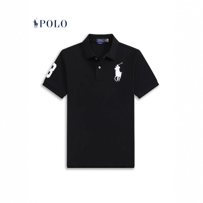 Cross-Border Ralph Lauren Polo Shirt for Men with Large Horse Logo Print, Turn-Down Collar, Short-Sleeve Summer Polo T-Shirt for Middle-Aged Men Cross-Border Ralph Lauren Polo Shirt for Men with Large Horse Logo Print, Turn-Down Collar, Short-Sleeve Summer Polo T-Shirt for Middle-Aged Men