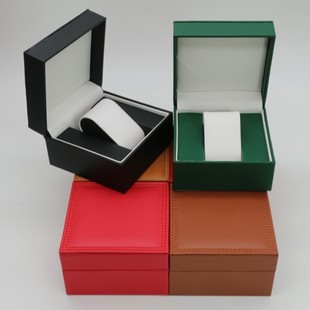 Flip Watch Box Watch Collection Display Gift Storage Packaging Box Single Cross-Border Wholesale Pu Leather Watch Box