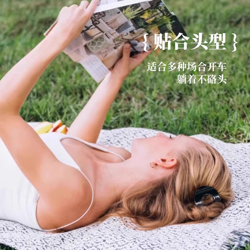 鲍鱼抓夹女圆形扁平后脑勺盘发夹不硌头扎发弧形马尾夹发卡发饰品|undefined