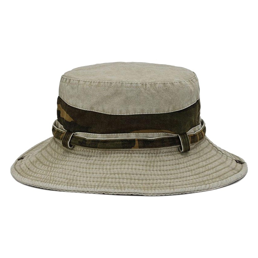 Primavera y verano de los hombres de ala grande sombrero de pescador color sólido casual algodón sombrero de viaje sombrero de Montañismo al aire libre sombrero para el sol de los hombres