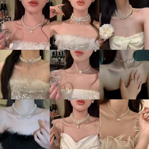 Baroque Pearl Pendant Necklace Fashion Niche New Lockchain Lightweight Luxury Matchable High-end Accessory for Women Wholesale