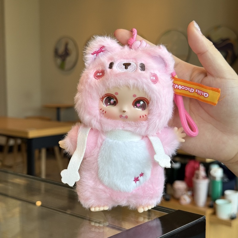 新しいビニールぬいぐるみかわいいモンスターアタックかわいいスクールバッグバッグペンダントキーホルダー人形トレンドブラインドボックスギフト|undefined