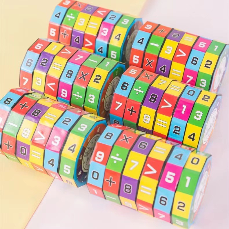 Suministro de juguetes para niños Rubik cubo circular aritmética de rotación Rubik cubo digital Rubik cubo digital 2 yuan tienda por mayor