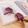 Sunglasses, fashionable transparent marine sun protection cream, Korean style, 2019, new collection, gradient, UF-protection