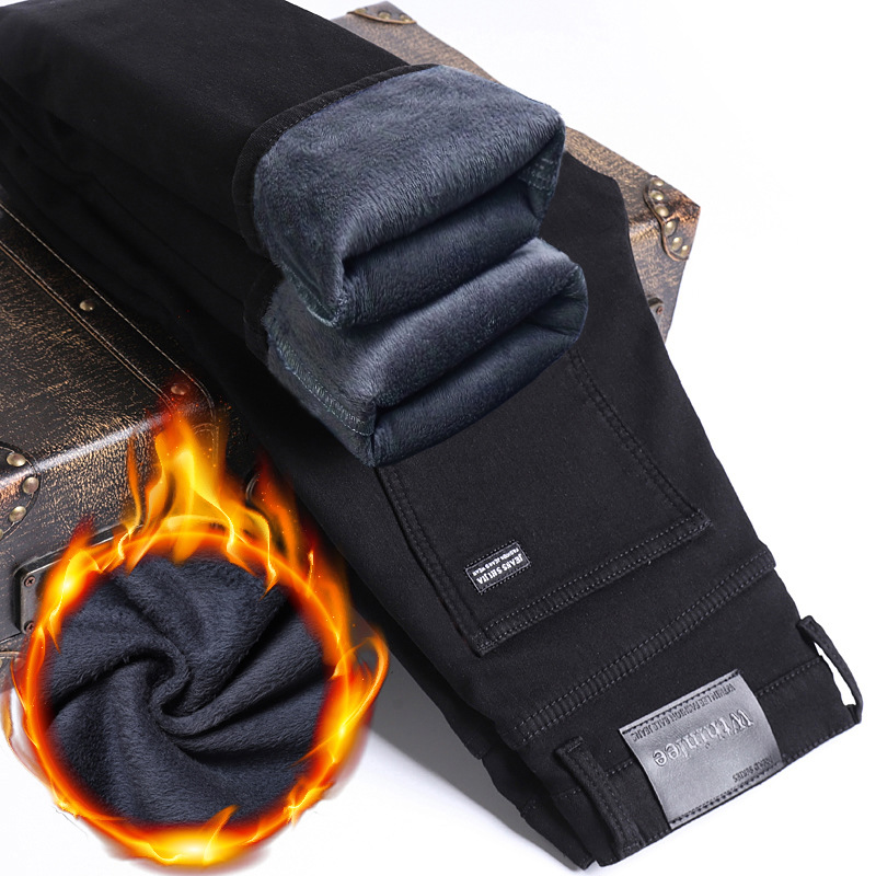 Insulated keep warm warm jeans