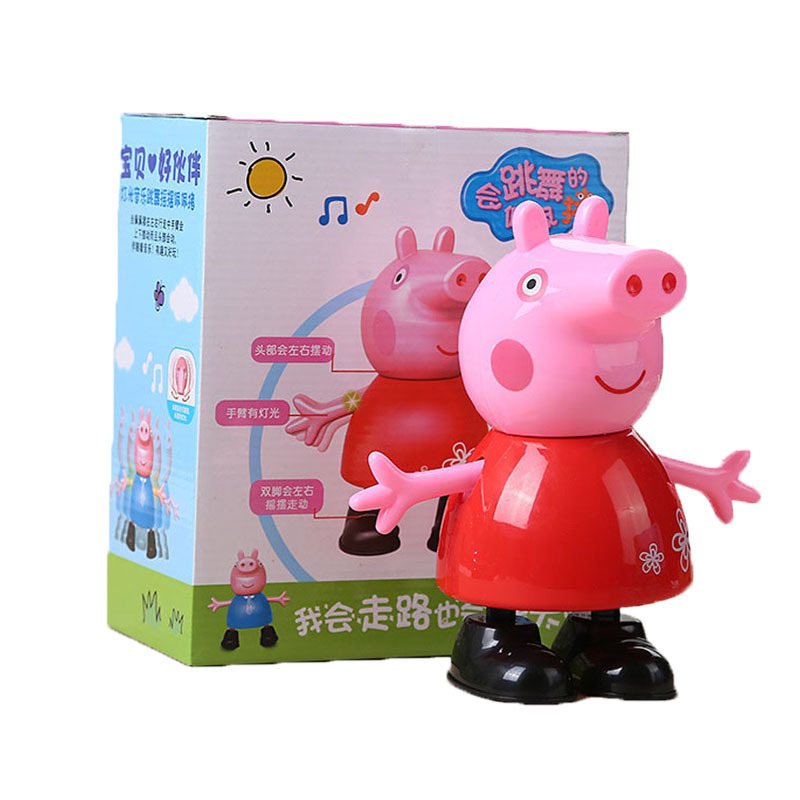 Wholesale will sing and dance electric toys children pink pig girls play house toy pig supermarket toys