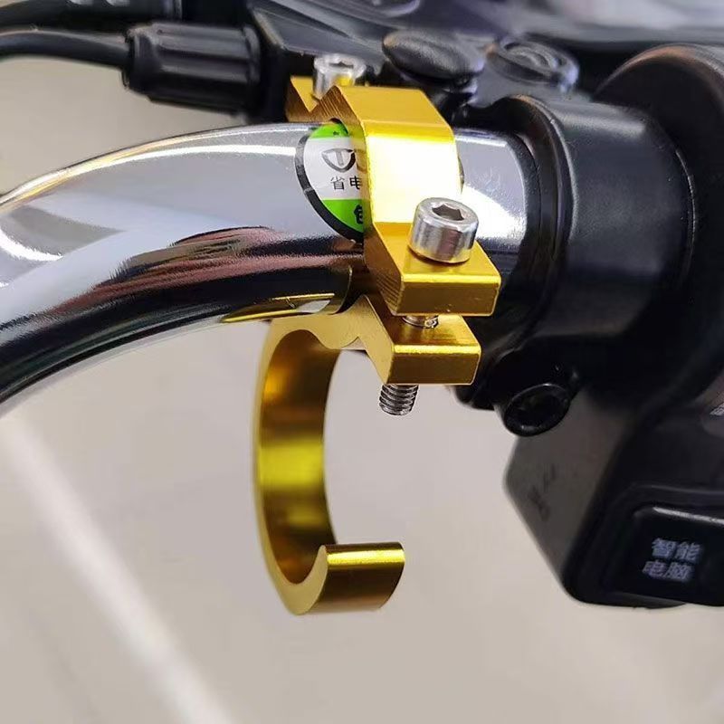 バッテリーカーハンドルフック、丸頭、パンチフリー、アルミニウム合金電気自動車ペダル、多機能ユニバーサルフロント改造|undefined