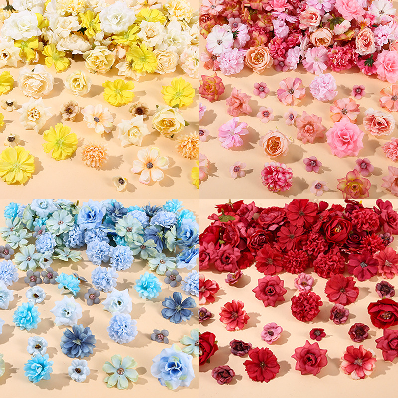 Artificial Flower Material Package DIY Handmade Hairpin Flower Bridal Headdress Accessories Ancient Style Shooting Han Dynasty Matchinging Hair Accessories Artificial Flowers