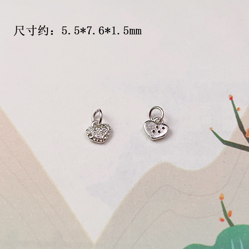 DIY Accessories S925 Silver Gold-Plated Small Drop Necklace Pendant Bracelet Charm Bead Spacer Loose Beads Jewelry Materials