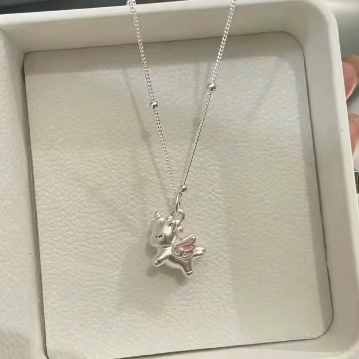 Серебряный браслет, милый модный изысканный небольшой универсальный подвес, стиль высокого качества, стиль легкой роскоши