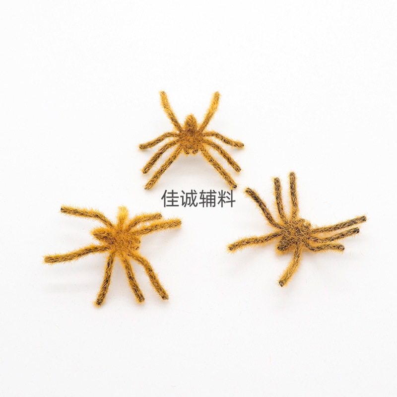 5cm spider plush yellow