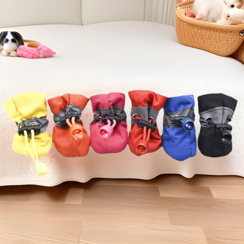 Mascotas zapatos para perros Botas de lluvia de verano perro pequeño Teddy anti-sucio medio perro pie cubierta impermeable oso sandalias transpirables