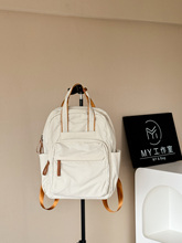 离家出走大容量双肩包包日系百搭书包旅行背包手提双肩包轻便防水